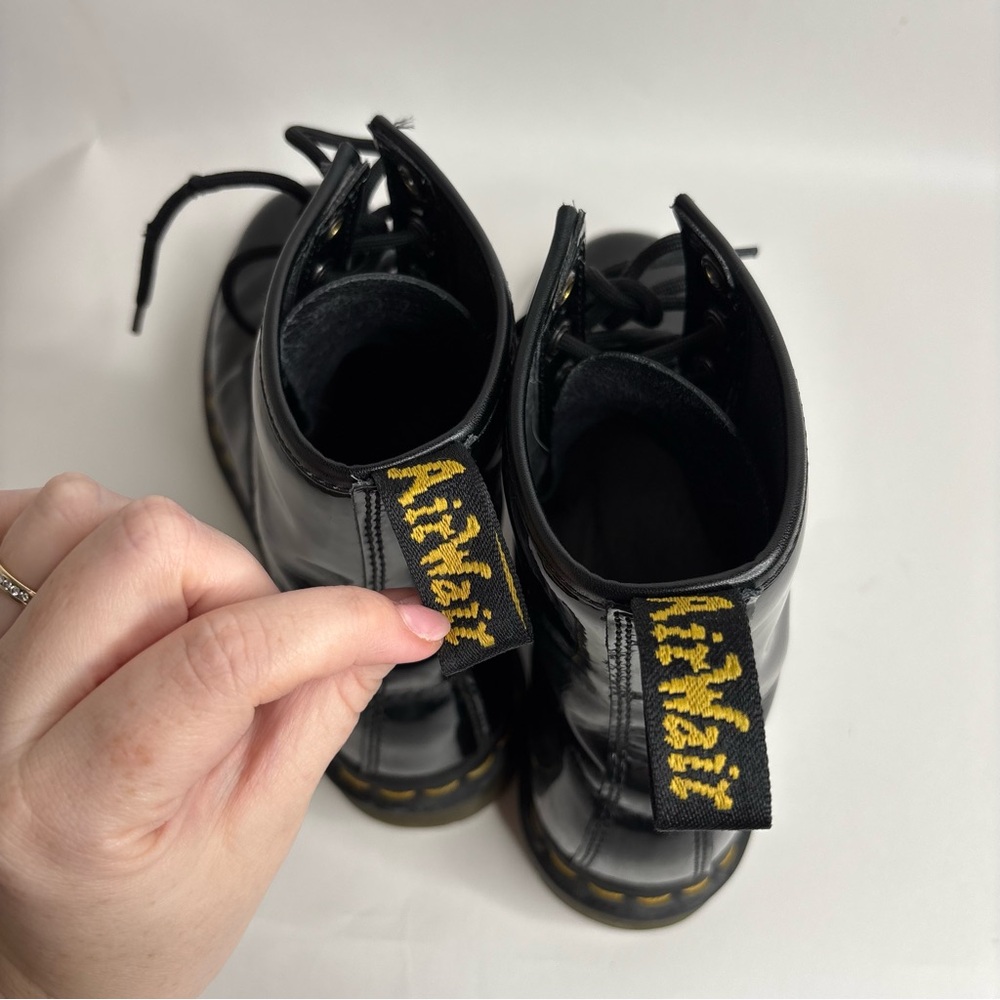 Dr Marten 1460 Women's Patent Leather Lace Up Boots size 8 - Picture 5 of 10